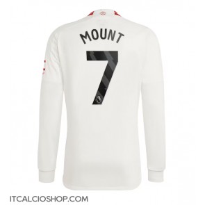 Manchester United Mason Mount #7 Terza Maglia 2023-24 Manica Lunga